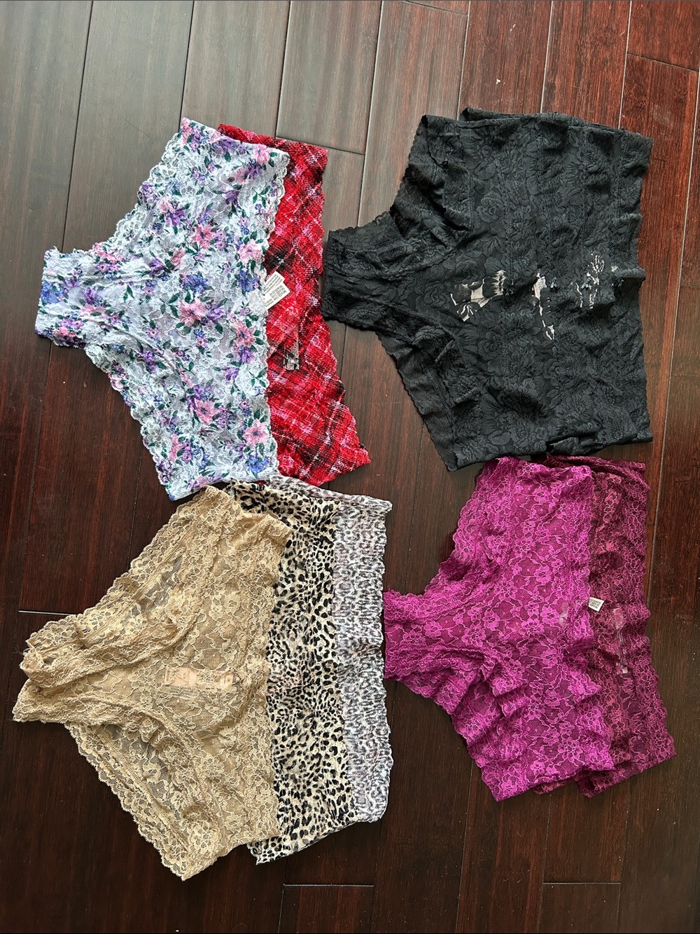 Victoria’s Secret Cheeky Lace Boyshorts Pack - Assorted Colors